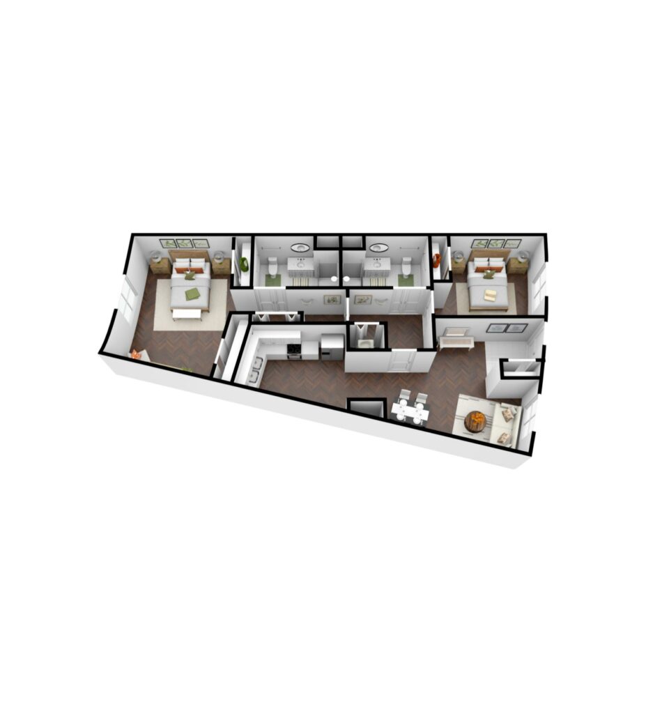 HIllcrest | Floorplan 1270 sq. ft.