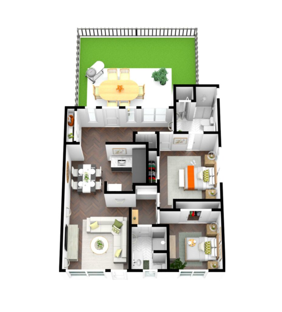 HIllcrest | Floorplan 1217 sq. ft.