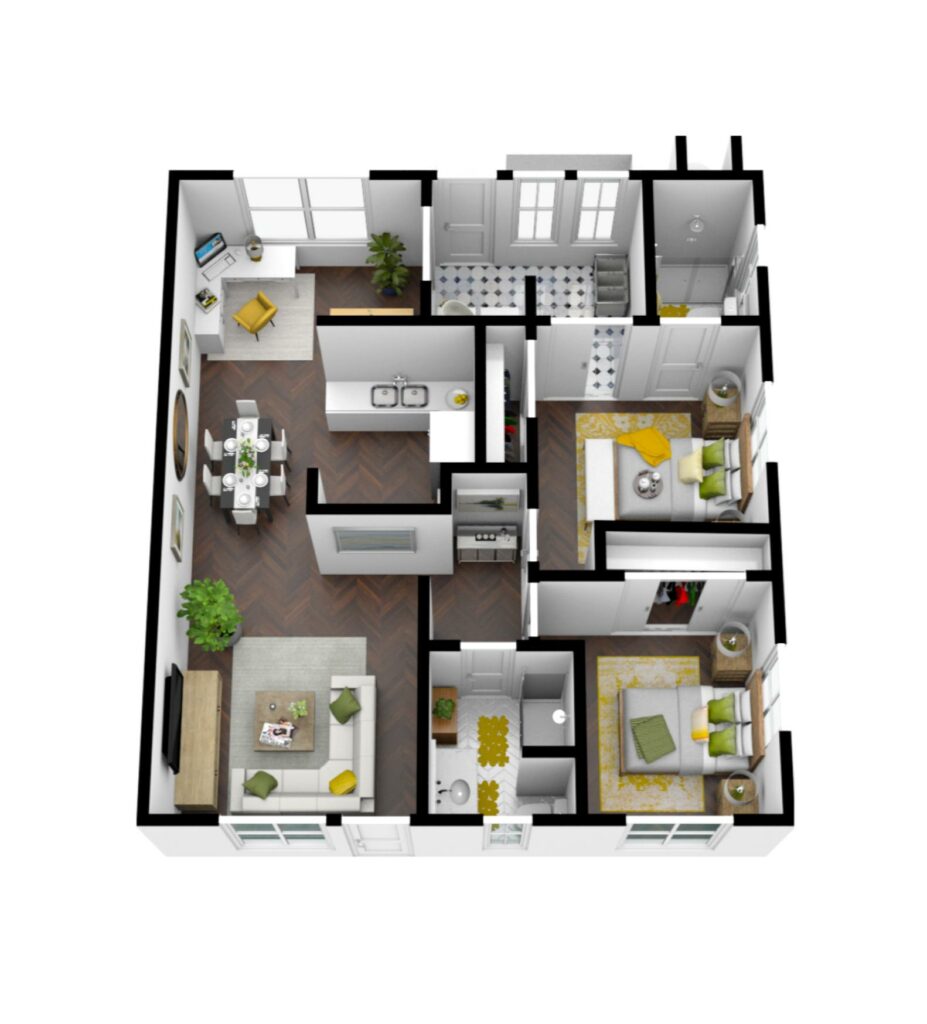 HIllcrest | Floorplan 1177 sq. ft.