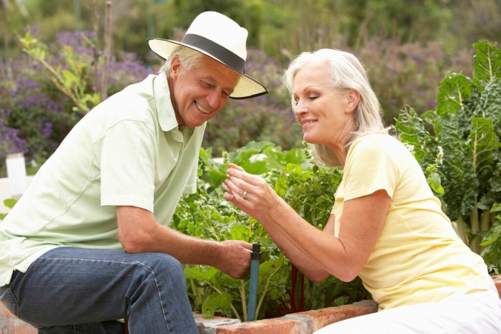 Hillcrest | Seniors working in the garden