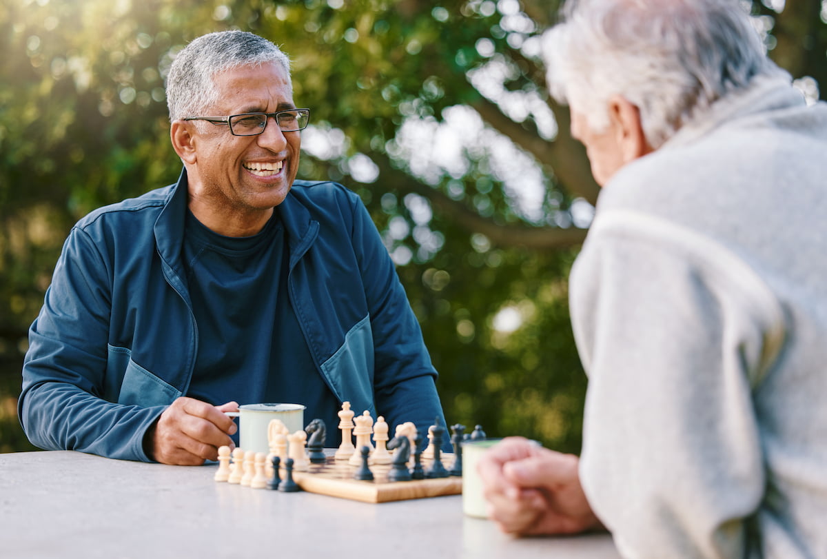 Hillcrest | Senior men playing chess