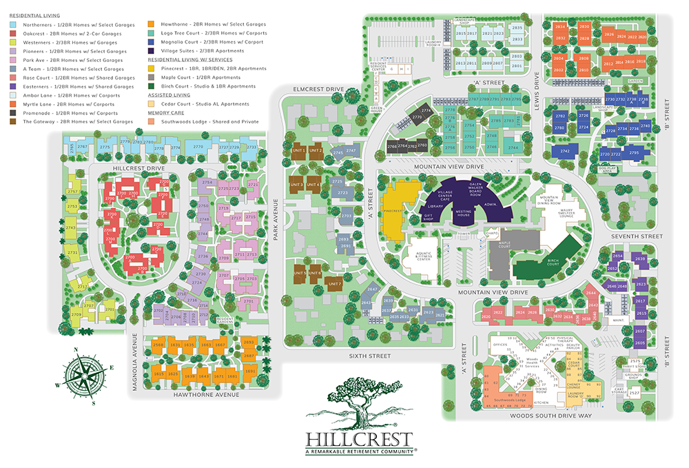 Hillcrest Campus Map Hillcrest Campus Map